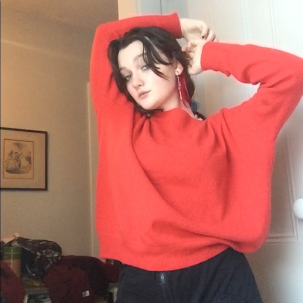 Salmon sweater